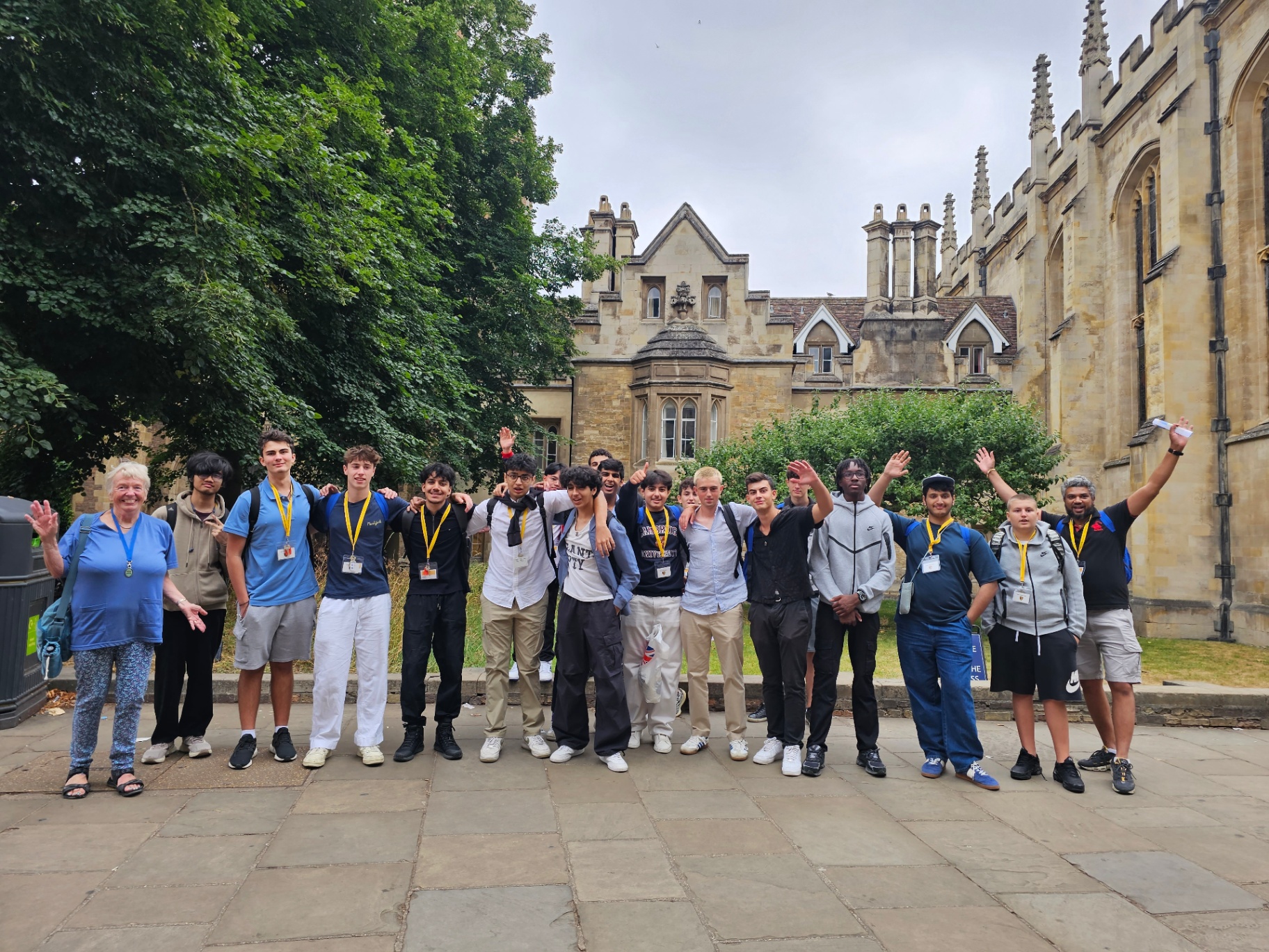 Group tour at Cambridge