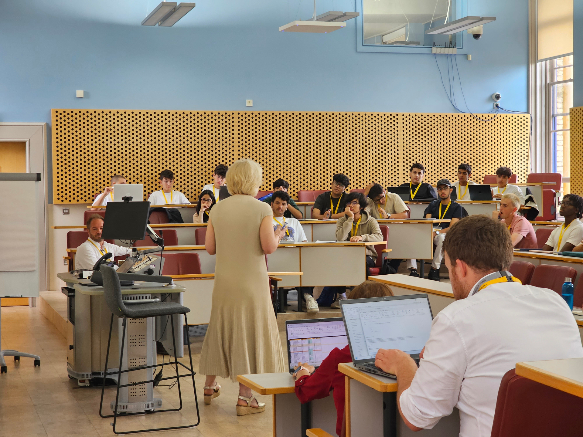 Lecture session at Cambridge