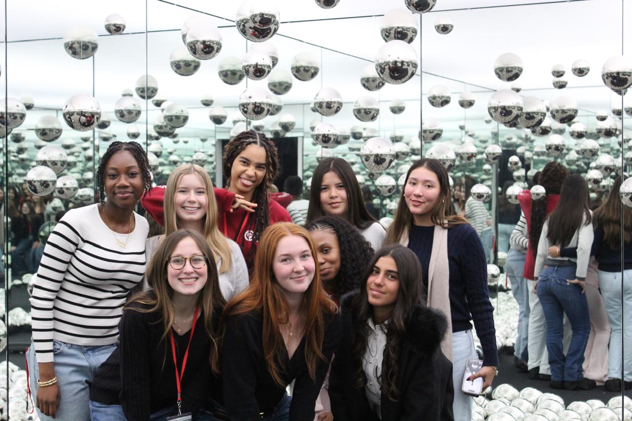 Students at museum