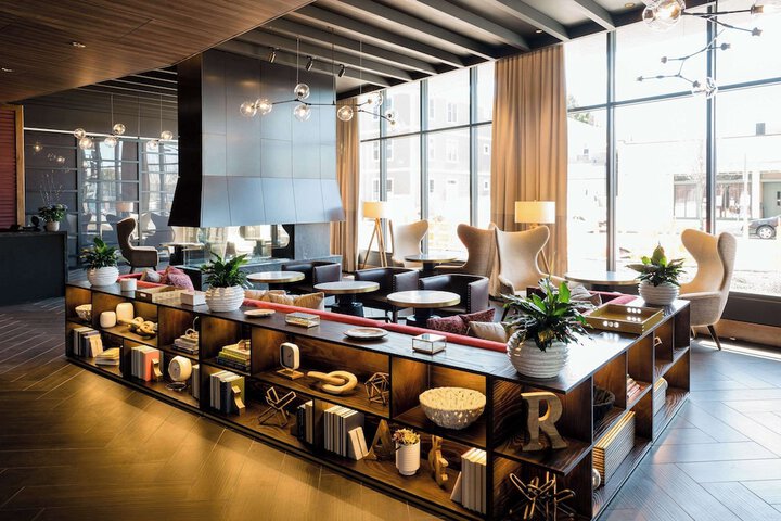 Hotel lobby and lounge